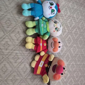 호빵맨 봉제 인형 4종 세트