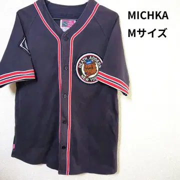 '베이스볼 셔츠' MICHKA DEATH ADDERS 티셔츠 M 사이즈