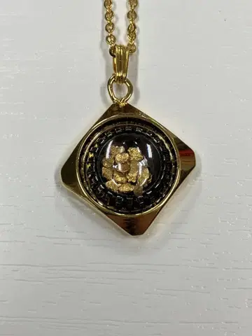 GOLDPARK 모래 금 목걸이 펜던트