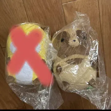 치비타누키 너구리와 여우 치비 봉제 인형 S