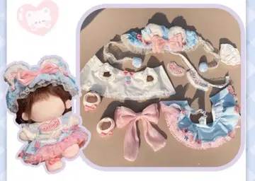 20cm 봉제 인형용 옷 갈아입기 8종 세트