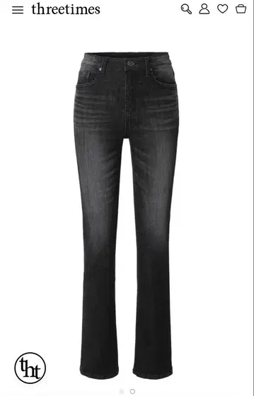 카리나 착용 threetimes 5501 boots cut jeans