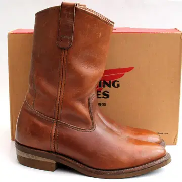 90년산 Red Wing 레드윙 1155 페코스 부츠 세로 깃털 택