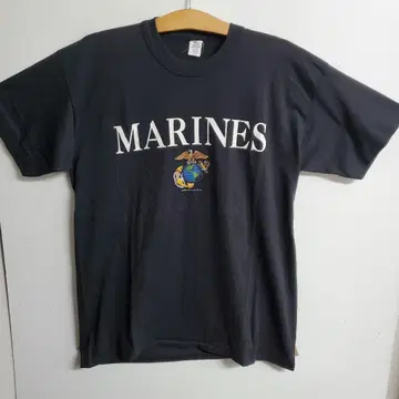 90s USMC 블랙 티셔츠 XL
