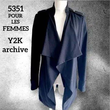 5351 Y2K 아카이브 변형 자켓 BLACK 헤이세이 갸루 히메