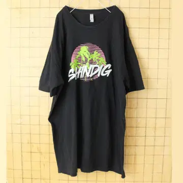 NEXT LEVEL SHINDIG 반팔 프린트 티셔츠 블랙 XL ss84