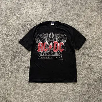 ACDC 반팔 티셔츠 블랙 블랙 L 사이즈 밴딩 밴 티
