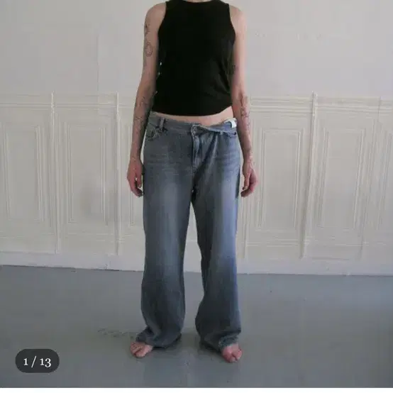 【Yinandyang in Harmony】Denim skirt pants ★韓国商品 AZ WIDE DENIM PANTS｜ANREALAGE OFFICIAL ONLINE SHOP