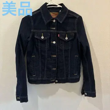 새상품급 리바이스 다크 블루 데님 자켓 S