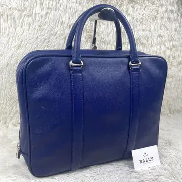 Bally 발리 비즈니스 백 올 가죽 로고 각인 실버 금장 장식