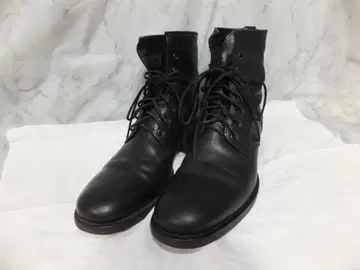 부테로 B1101 블랙 가죽 워크 부츠 41