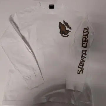 산타크루즈 santacluz 롱 T 화이트