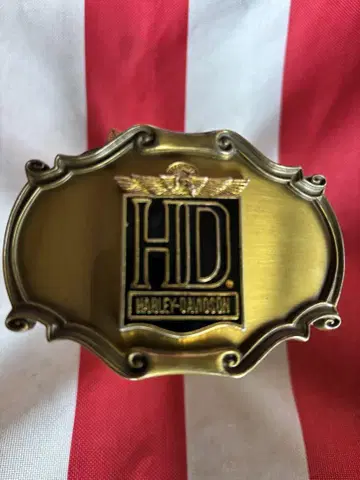 할리데이비슨 HD 로고 가죽 벨트