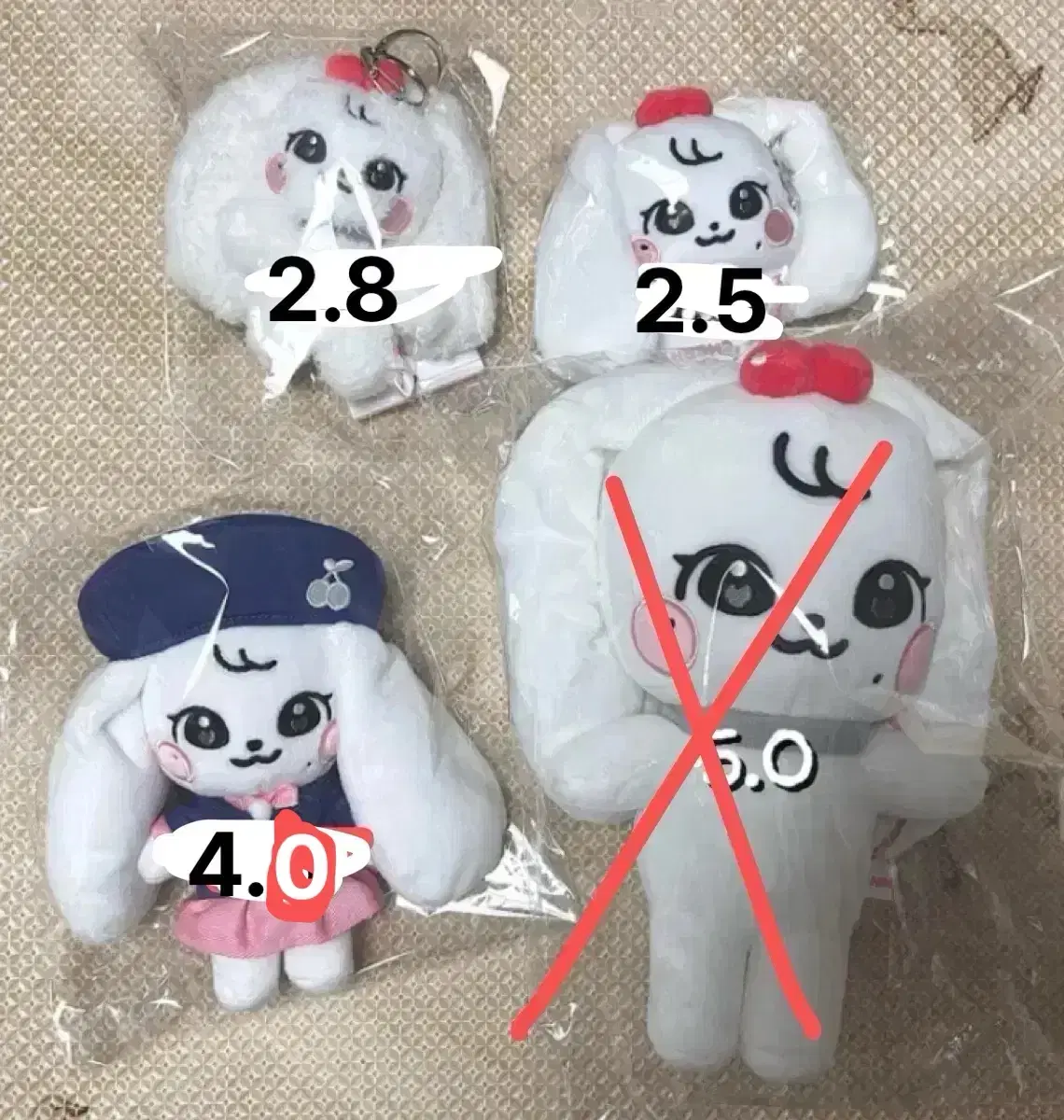 아이브 스쿨팝업  미니브 체리 인형 키링 판매