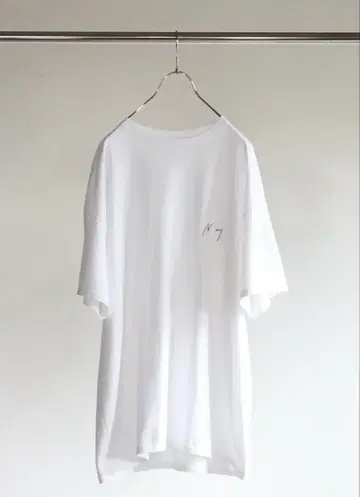 ANCELLM EMBROIDERY T-SHIRT EX 화이트