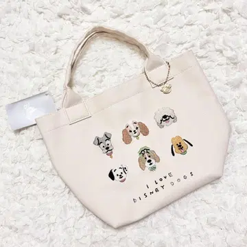 디즈니 스토어 LOVE DISNEY DOGS 토트백 개 날 자수
