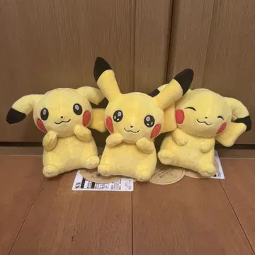 마이 피카츄 봉제 인형 3마리 세트 택 포함