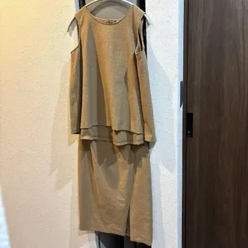 셋업 베이지 린넨 혼방