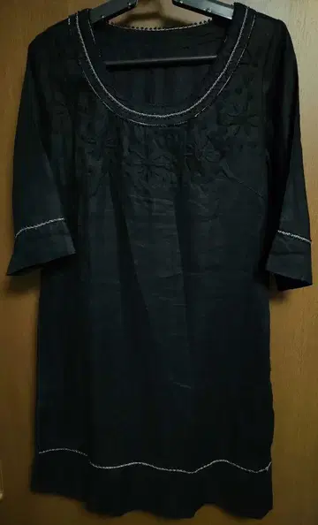 새상품급 스픽 앤 스팬 린넨 100% 원피스 튜닉 린넨 블랙
