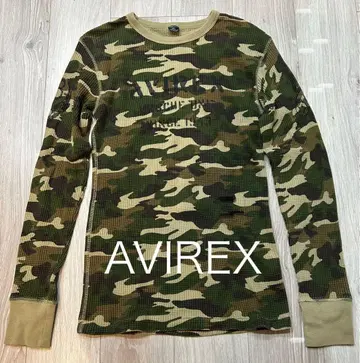 아비렉스 카모 패턴 XL 롱 티셔츠