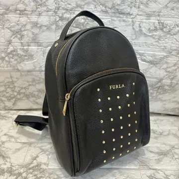 FURLA 훌라 백팩 백팩 스터드 블랙 검정 골드