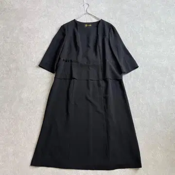 새상품급 도쿄 소와르 빅 사이즈 21호 페플럼 원피스 워셔블
