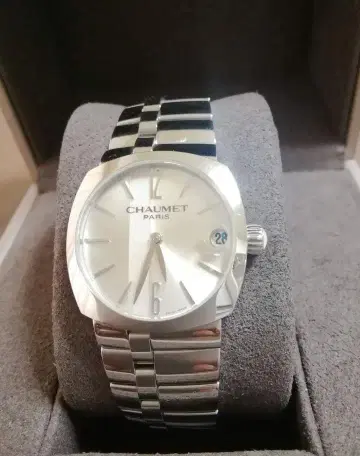 새상품급 45만 엔. CHAUMET 쇼메 미스 단디 오토매틱 손목시계