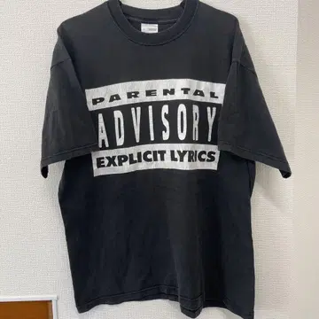 90's ADVISORY 티셔츠 raptee 2pac biggie