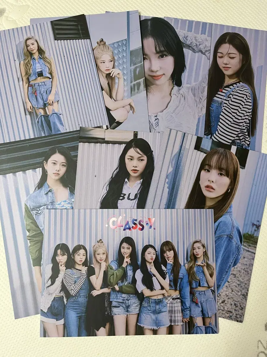 Class:y season's greetings postcard poster