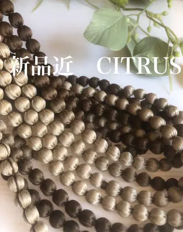 새상품 CITRUS 시트러스 실크 목걸이 BROWN 2색 브라운 계열
