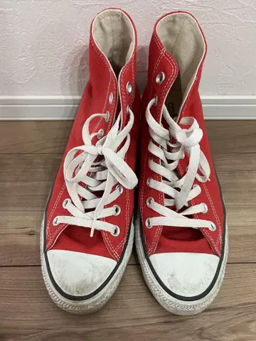 레드 하이컷 스니커즈 ALL STAR