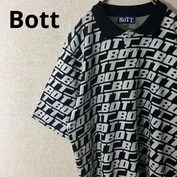 Bott 보트 반팔 피케 셔츠 올 패턴 빅 사이즈 블랙 새상품급