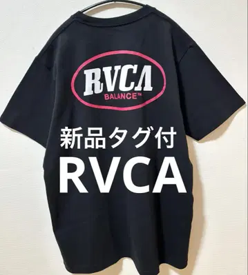 택 포함 새상품 RVCA 루카 양면 브랜드 로고 헤비 웨이트 티셔츠