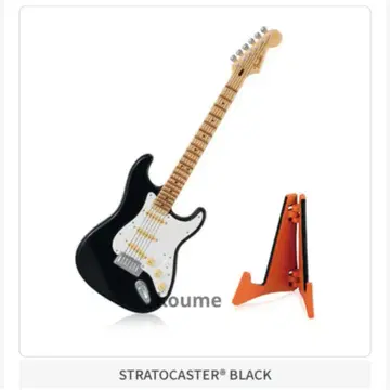 펜더 미니어처 컬렉션 STRATOCASTER BLACK 화이트 블랙