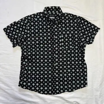 Original Use 반팔 셔츠 패턴 블랙 2XL