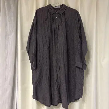 nest Robe 스트라이프 패턴 긴팔 셔츠 F