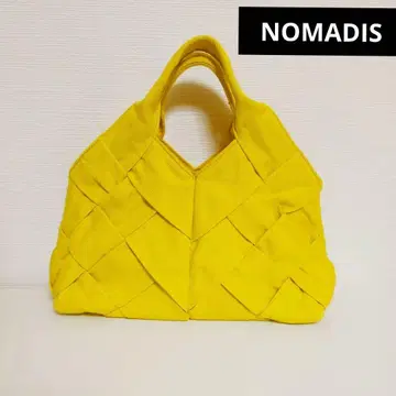 NOMADIS 핸드백 옐로우 컬러 캔버스