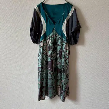 TSUMORI CHISATO 티셔츠 원피스 그린 계열 사이즈 2