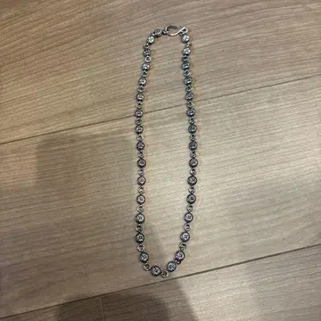크로스볼 실버 목걸이 52cm