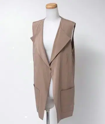 브루넬로쿠치넬리 롱베스트 얇은 소재 베이지 계열