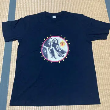 SWV 티셔츠 XL 구제 의류 랩 티 뮤직 t