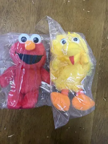 SESAME STREET 봉제 인형 가챠가챠 2개 세트