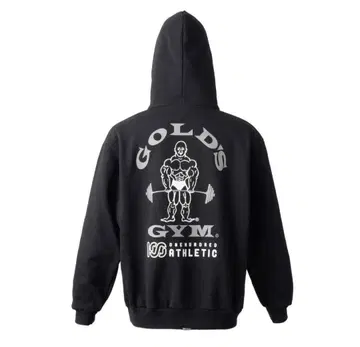 GOLD'S GYM 100a 블랙 후드티