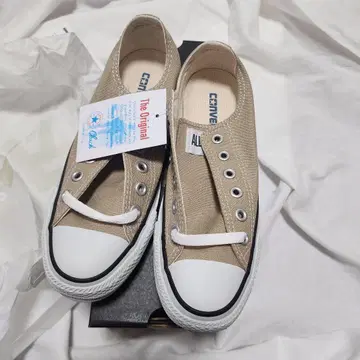 ALL STAR 베이지 로우 컷 스니커즈