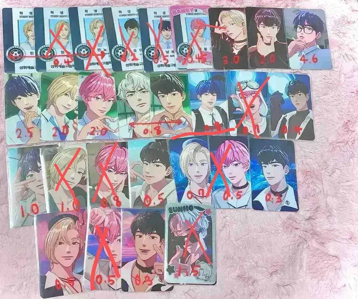 (1+1) PLAVE poca wts Yejun Noah Bamby Eunho Hamin buncheol Glasses Yejun Student ID