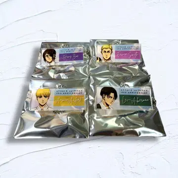 진격의 거인 명찰 키링 10th 어택 페스티벌 4종