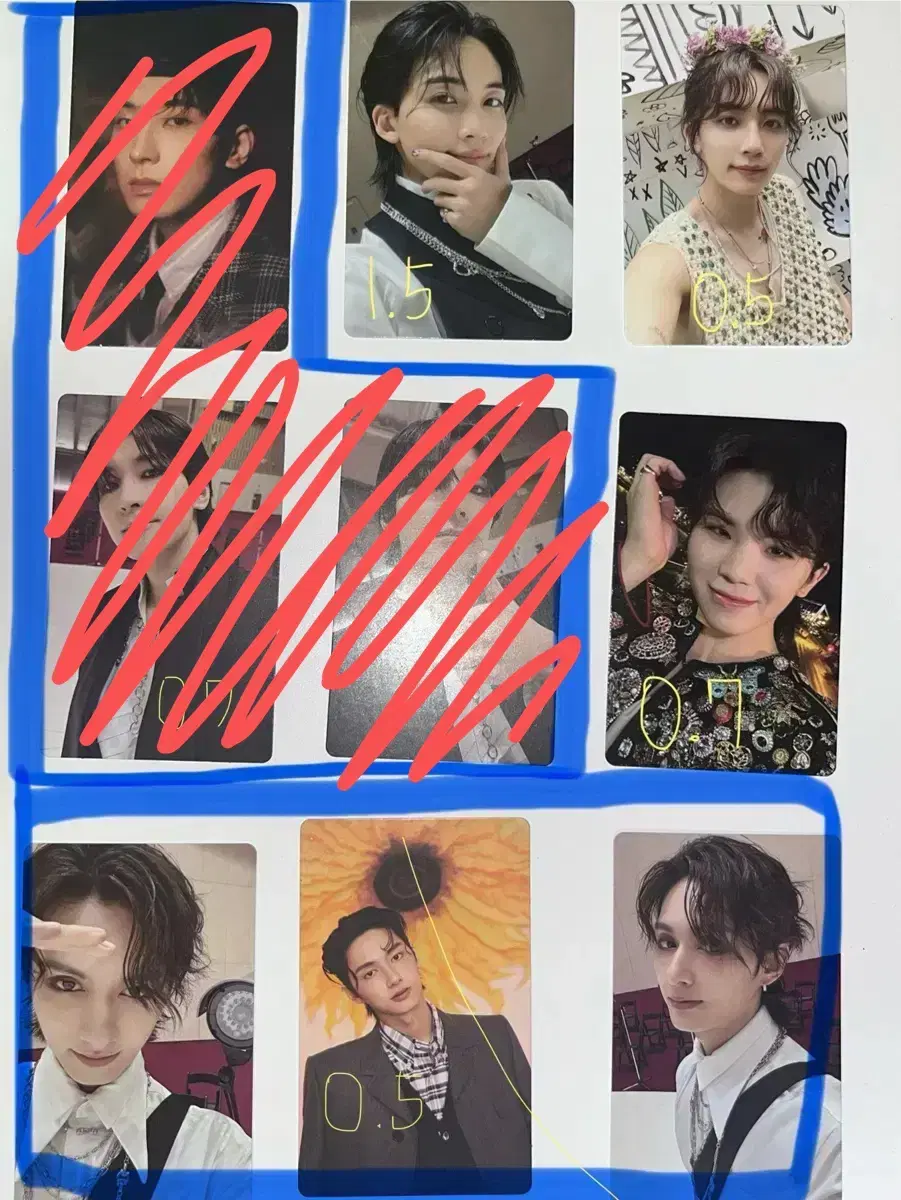 탈덕처분!!! 세븐틴 포카 판매 에스쿱스 정한 준휘 원우 우지 민규 디노