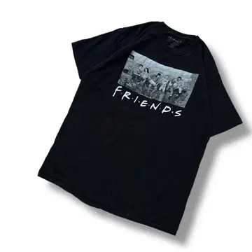 해외 구제 의류 FRIENDS 무비 셔츠 포토 프린트 블랙 XL
