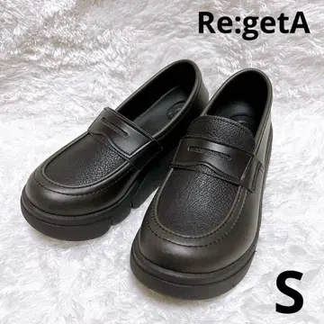 Re:getA 리게타 통굽 경량 로퍼 블랙 미사용급