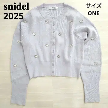 컨디션 최상] 스나이델 하트 니트 가디건 2025SS 실크 혼방